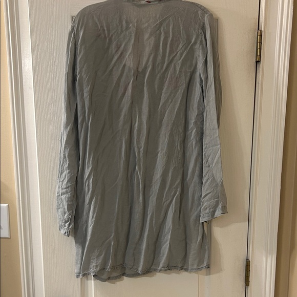 Johnny Was Gray Tunic with Vibrant Embroidery - Picture 2 of 4